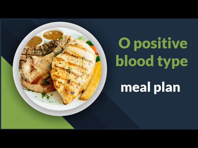 Type O Diet Meal Plan, Type O diet, low-carbohydrate foods